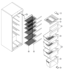 Схема №2 F4150AW (339139, ZOS21264) с изображением Ящичек для холодильника Gorenje 350069