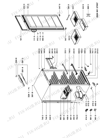 Схема №1 GKEA 2409 с изображением Ролик для холодильника Whirlpool 481952878028