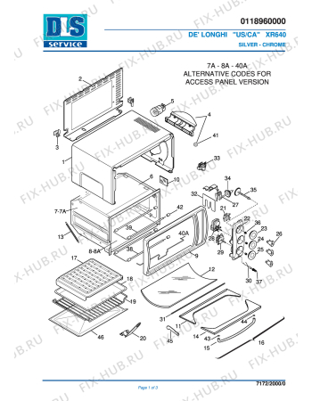 DELONGHI XR640 SILVER CHROME