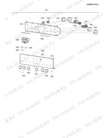 Схема №4 CLH 8482 R SCHWARZ с изображением Клавиша для духового шкафа Whirlpool 482000018384