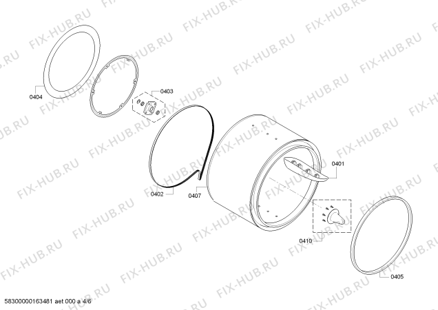 Схема №2 WTW84SH1CH Spirit Eco TW 4740 с изображением Ручка для сушилки Bosch 00656769