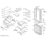 Схема №3 KGN39XI3Q Bosch с изображением Дверь для холодильника Bosch 00716316
