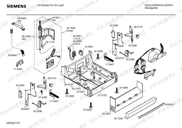 Схема №2 SF25A260 serie IQ с изображением Инструкция по эксплуатации для посудомоечной машины Siemens 00588626