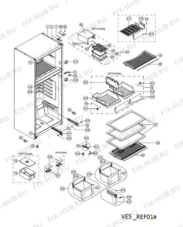 Схема №3 WTH4910 NFW (GCC) с изображением Обрамление полки для холодильной камеры Whirlpool 482000098236