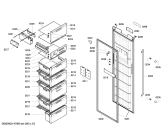 Схема №2 GSN32A73 с изображением Дверь для холодильной камеры Bosch 00249678