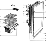 Схема №1 RF2232 (F011004) с изображением Вентилятор для холодильника Indesit C00129619