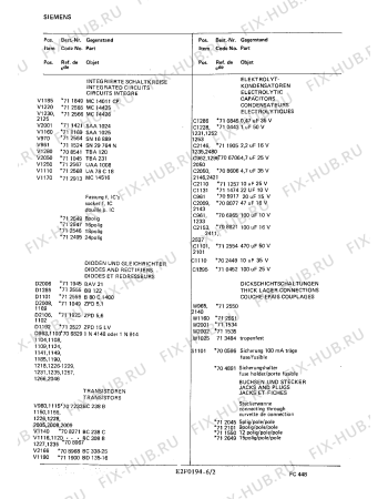 Взрыв-схема телевизора Siemens FC448 - Схема узла 02