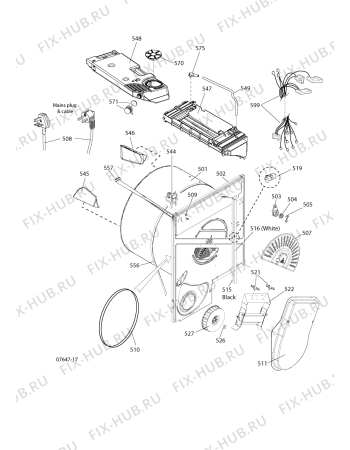 Взрыв-схема стиральной машины Hotpoint TCEM80C6PUK (F079912) - Схема узла