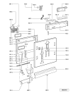 Схема №1 GSXP 7598 с изображением Панель для посудомоечной машины Whirlpool 481245372501