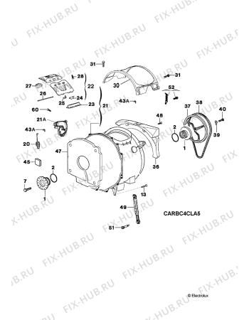Взрыв-схема стиральной машины Aeg Electrolux LAV48540 - Схема узла Functional parts 267
