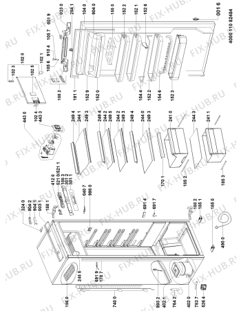 Схема №1 5107000015 с изображением Спецнабор для холодильника Whirlpool 481011043356