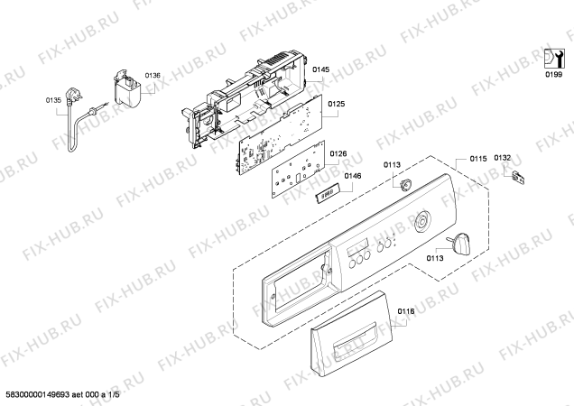Схема №4 WAE16262IL Maxx 6 varioPerfect с изображением Ручка для стиралки Bosch 00652855