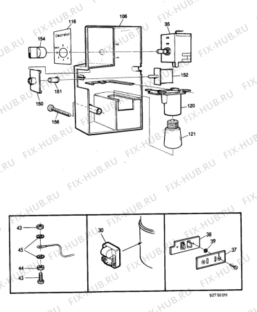 Взрыв-схема холодильника Electrolux RF838 - Схема узла C10 Electric