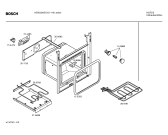 Схема №3 HEN1220EU с изображением Передняя часть корпуса для плиты (духовки) Bosch 00360361