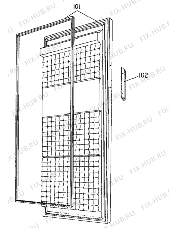 Взрыв-схема холодильника Unknown GKMC2304 - Схема узла Freezer door