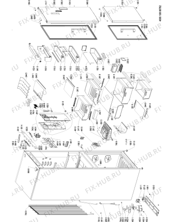 Схема №2 BSNF 9583 OX с изображением Панель управления для холодильной камеры Whirlpool 481010879467