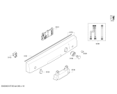 Схема №3 SMS30E82IL с изображением Передняя панель для посудомойки Bosch 00705987