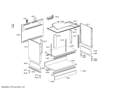 Схема №5 F3460N0 с изображением Корпус для плиты (духовки) Bosch 00244271