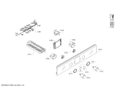 Схема №3 HBN539E3T с изображением Панель управления для плиты (духовки) Bosch 11002346