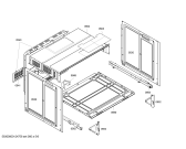 Схема №4 HEN236053 с изображением Фронтальное стекло для электропечи Bosch 00472263