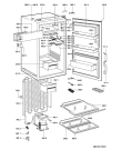 Схема №1 KVE 1432/A/2/BL с изображением Дверца для холодильной камеры Whirlpool 481241618801
