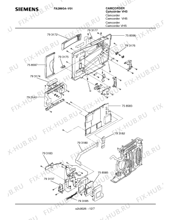 Схема №4 FA269G4 с изображением Защита для глаз для холодильника Siemens 00793207