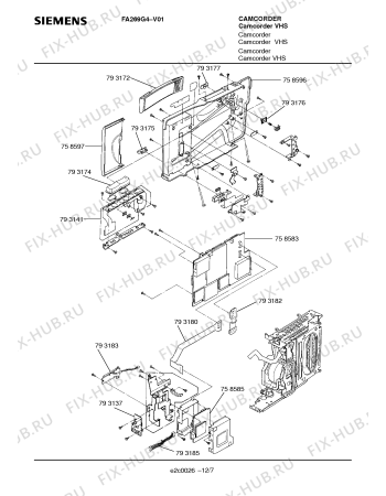 Схема №4 FA269G4 с изображением Кабель для холодильной камеры Siemens 00340353