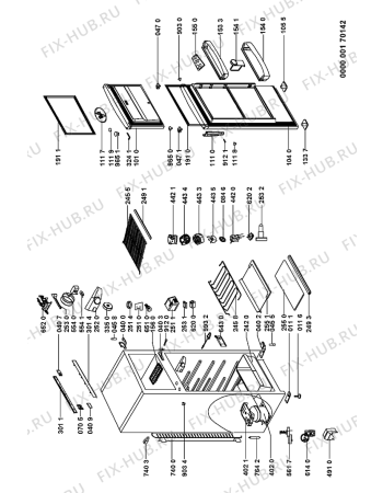 Схема №1 ARC 3050 с изображением Лоток (форма) для холодильной камеры Whirlpool 481241828502