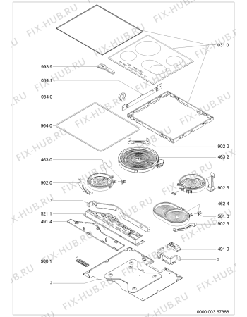 Схема №1 KHRT 6010/I с изображением Микромодуль для плиты (духовки) Whirlpool 480121100941