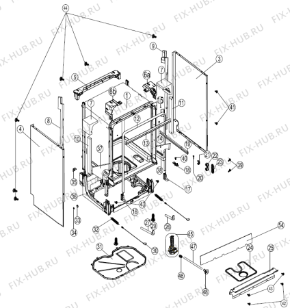 Взрыв-схема посудомоечной машины Gorenje GU63350W (388467, UNPT21T1) - Схема узла 08