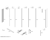 Схема №3 B36IT71NNP с изображением Крепеж для холодильника Bosch 00641043