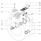 Схема №2 WD63114 (418203, LS6E) с изображением Рукоятка для стиралки Gorenje 444610