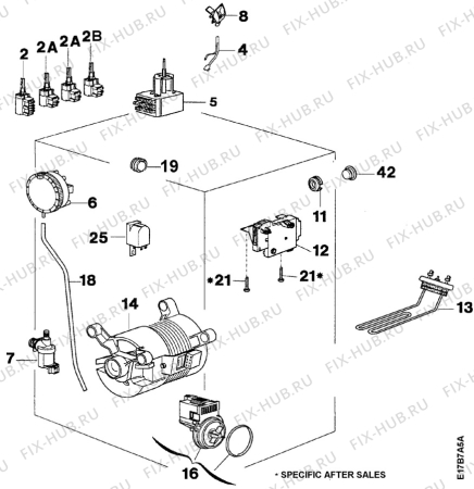 Взрыв-схема стиральной машины Zanussi TL1000 - Схема узла Electrical equipment