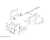 Схема №2 HLN443050E с изображением Стеклокерамика для духового шкафа Bosch 00244238
