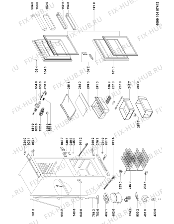 Схема №1 CLC28 (F090388) с изображением Наставление для холодильника Indesit C00346497