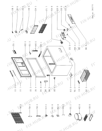 Схема №1 071/838 с изображением Вложение для холодильника Whirlpool 481946078051