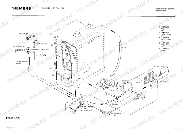 Схема №2 SN7200 с изображением Переключатель для посудомойки Siemens 00055205