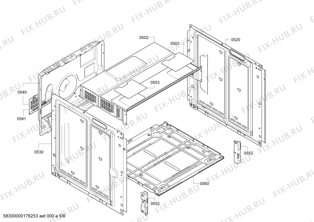 Схема №1 HE20AB511 с изображением Панель управления для духового шкафа Siemens 00670696