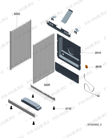Схема №3 FS200SI с изображением Шланг для плиты (духовки) Whirlpool 480121101943