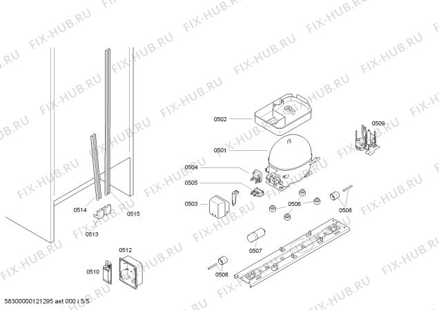 Схема №1 KG39FP00 с изображением Модуль для холодильника Siemens 00642492