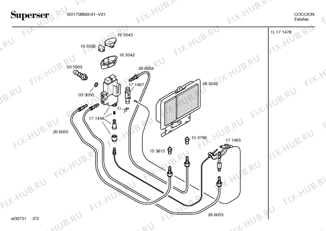 Схема №1 5DI170PMX с изображением Вентиляционная решетка для обогревателя (вентилятора) Bosch 00235176