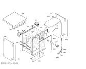 Схема №2 SGS57E12GB Exxcel с изображением Передняя панель для посудомоечной машины Bosch 00446029