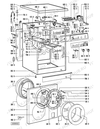 Схема №1 WA 2570 /WS-D с изображением Декоративная панель для стиралки Whirlpool 481245219218