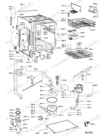 Схема №2 ADG 673 WH с изображением Панель для посудомоечной машины Whirlpool 480140101782