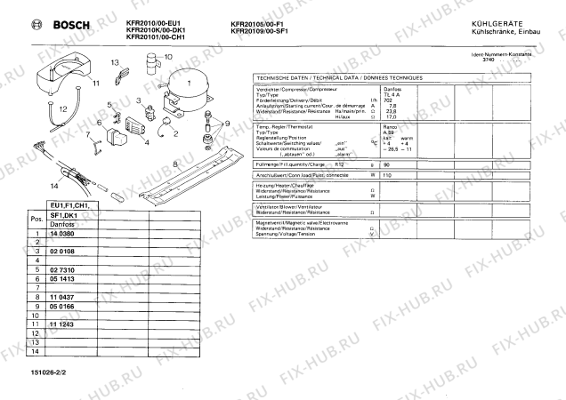 Схема №2 0701154819 KTL150 с изображением Руководство Bosch 00140380