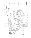 Схема №2 HWU085MBWG с изображением Ручка (крючок) люка для стиральной машины Whirlpool 481249848051