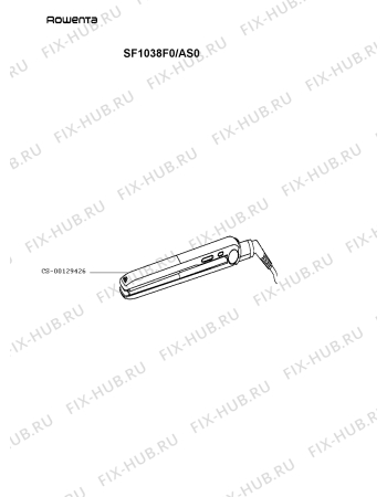 Схема №1 SF1038C0/AS с изображением Микронасадка для электрофена Rowenta CS-00129426