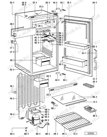 Схема №1 EV 1432/3 CH с изображением Дверца для холодильника Whirlpool 481244028848