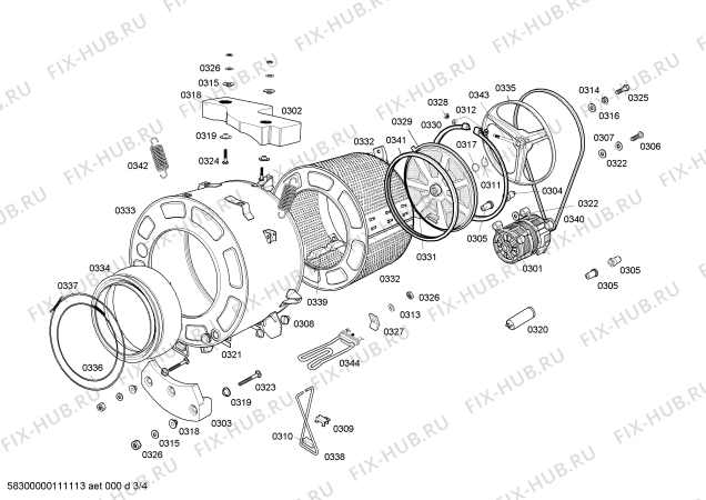 Схема №2 WFA086Q20V BOSCH 14PROGR с изображением Терморегулятор для стиралки Bosch 00490816