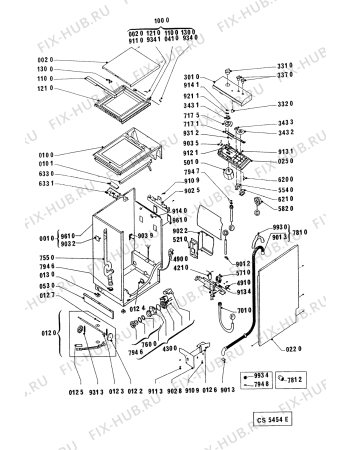 Схема №1 AWG 992 AWG 092 с изображением Тумблер Whirlpool 481910148058